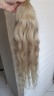 Кудри серый блонд в срезе для наращивания 60см (50 грамм)