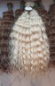 Кудри блонд в срезе для наращивания 70см (50 грамм)
